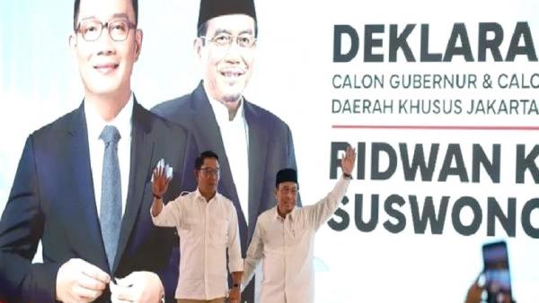 12 Parpol Usung Ridwan Kamil – Suswono di Pilgub Jakarta 2024