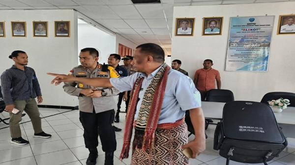 Kapolres TTU Monitoring Kesiapan Pelantikan DPRD Terpilih 2024-2029