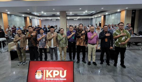 KPU Jateng Gelar Rapat Persiapan Penerimaan Pendaftaran Calon Gubernur dan Wakil Gubernur 2024