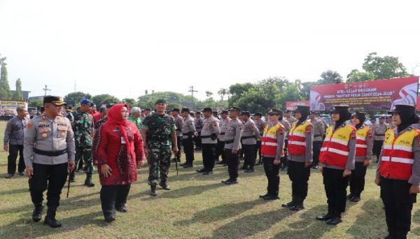 Apel Gelar Pasukan Operasi Mantap Praja Candi, Polres Sragen Siap Amankan Pilkada