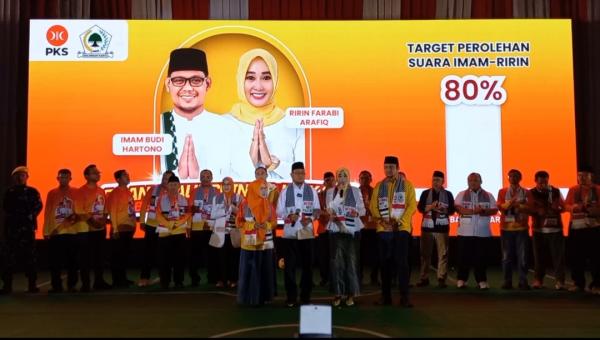 Resmi Deklarasi, Imam-Ririn Target Raih  80 Persen Suara Menang Pilkada Depok 2024