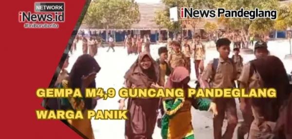 Momen Warga Pandeglang Panik saat Rasakan Gempa Berkekuatan M4,9