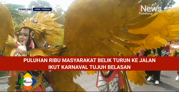 Video: Puluhan Ribu Masyarakat Belik Tumpah Ruah Turun ke Jalan Ikut Karnaval Tujuh Belasan