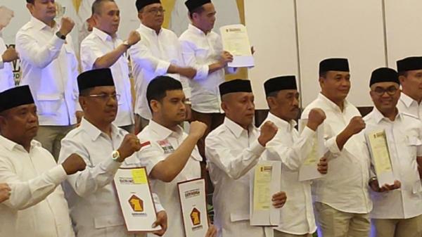 16 Pasangan Calon Kepala Daerah di Sultra Terima B1-KWK Gerindra Minus Kota Kendari