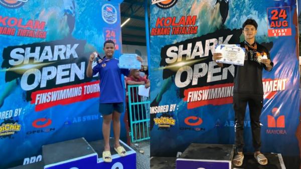 Peselam Ciamis Raih Medali di Kejuaran Terbuka Shark Open V Finswimming Tournament 2024