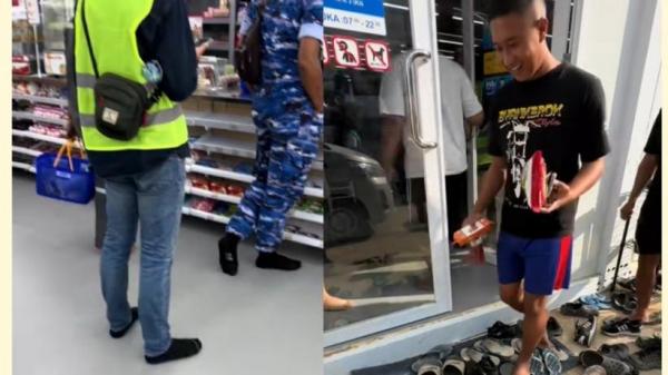 Viral, di IKN Ada Supermarket Haruskan Pengunjung yang Belanja Lepas Sandal dan Sepatu