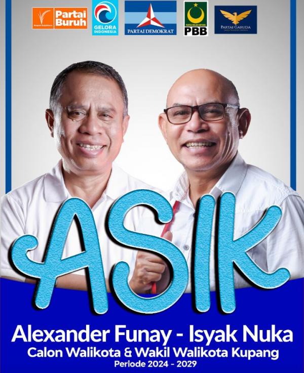 Alex Foenay dan Isyak Nuka Melenggang Masuk Bursa Pilwalkot Kupang