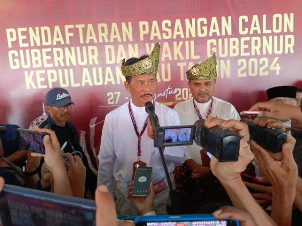 Diusung 6 Partai, Rudi-Aunur Daftar Pilkada di KPU Kepri