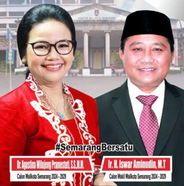 PDI Perjuangan Bersama Masyarakat  Usung Mbak Agustin-Pak Iswar di Pilwakot Semarang