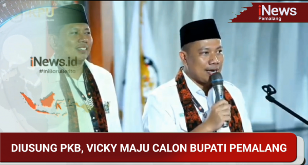 Diusung Partai PKB, Vicky Prasetyo Daftar Calon Bupati di KPU Pemalang