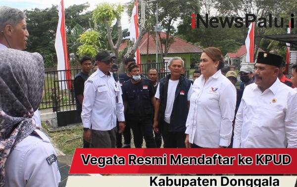 Pasangan Vegata Resmi Mendaftar ke KPUD Donggala