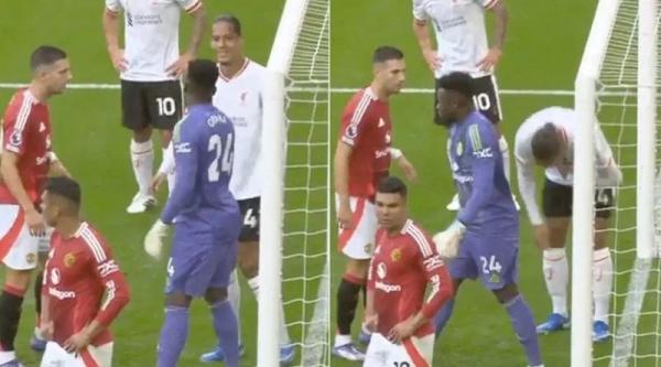 Viral Insiden Andre Onana Sikut Perut Virgil van Dijk di Laga Man United Vs Liverpool