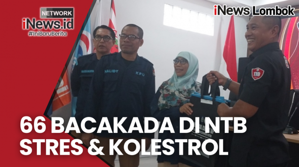 Tim Dokter RSUD Provinsi Serahkan Hasil Pleno Tes Kesehatan 66 Bacakada ke KPU NTB