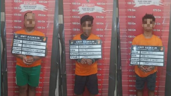 Polsek Medan Baru Ringkus 3 Pelaku Begal di Jalan Gajah Mada