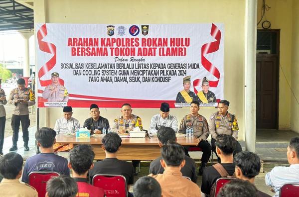 Polisi Gandeng Tokoh Adat dan ISDC Riau Sosialiasi Safety Riding Sekaligus Cooling System