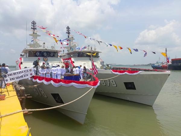 TNI AL Tambah Armada dengan Dua KRI Terbaru Buatan Batam