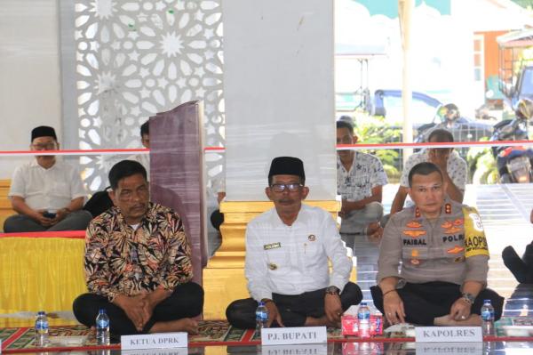 Kapolres Pidie Jaya Pimpin Pengamanan Uji Mampu Baca Al-Qur'an Bacalon Bupati dan Wakil Bupati