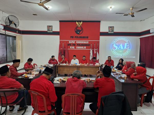 DPC PDI P Sidoarjo Genjarkan Konsolidasi untuk Menangkan Mas Iin-Edy Widodo di Pilkada 2024