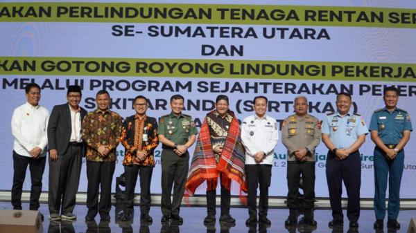 Pj Gubernur Sumut Agus Fatoni Luncurkan Program Serentak untuk Masyarakat Pekerja