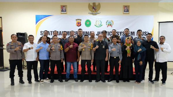 Polres Banjar Tingkatkan Kerja Sama APH Lewat Pertemuan Criminal Justice System