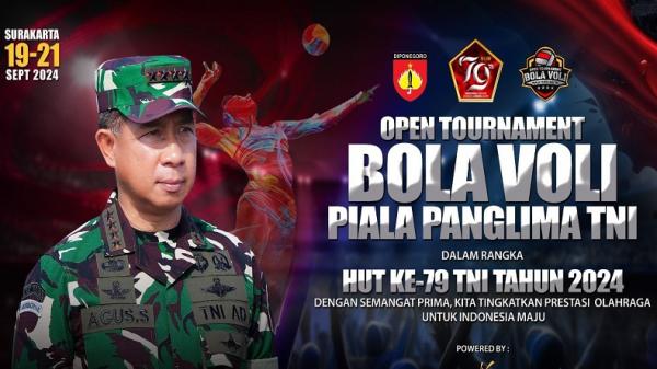 Open Tournament Bola Voli Piala Panglima TNI 2024 Meriahkan HUT ke-79 TNI