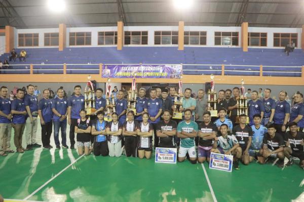 Kejuaraan Bola Voli Kapolres Jombang Cup 2024 Antar Kecamatan Ditutup, Ini Daftar Juaranya