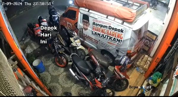 Lagi Rapat Partai, Motor Pengurus PKS Depok Digondol Maling