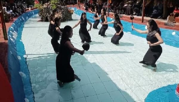 Ratusan Warga Mengikuti Kirab Budaya di Karangpelem Sragen