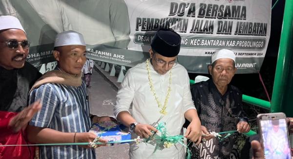 Akses Penghubung Tiga Desa di Probolinggo Resmi Dibuka, Warga Undang Calon Bupati