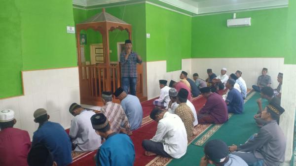 Adakan Cooling System di Masjid Al-Kautsar, Polsek Medang Kampai Adakan Giat Bertujuan Silaturahmi