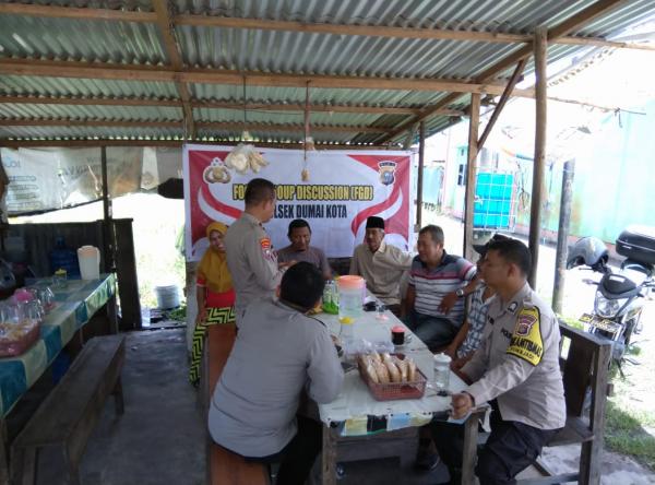 Polsek Dumai Kota Melalui KanitbBinmas Adakan Kegiatan Cooling System, Dalam Rangka Kamtibmas