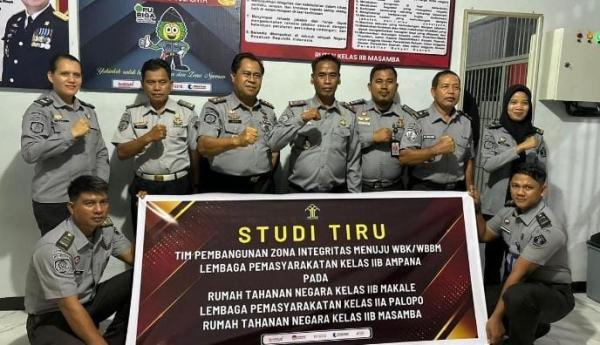 Kalapas Ampana Bersama Jajaran Studi Tiru ke Rutan Kelas IIB Masamba