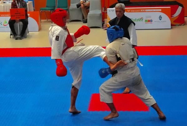 Melaju ke Semifinal, Atlet Papua Barat Daya Stevenly Rantung Bersinar di Pertandingan Kempo PON XXI