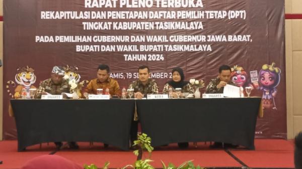 KPU Tetapkan DPT Kabupaten Tasikmalaya untuk Pilkada 2024, Ini Jumlahnya