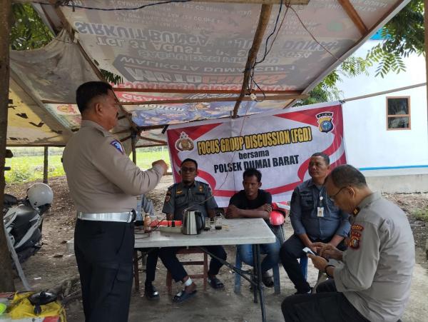 Polsek Dumai Barat Gendakan Cooling System Bertempat di Pos Retribusi Dishub