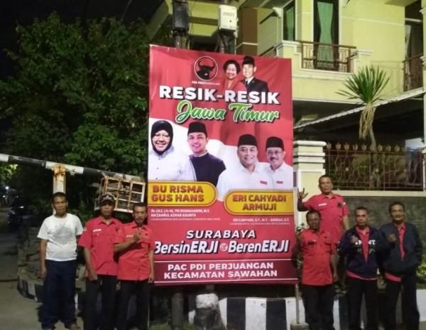 PDIP Surabaya Mulai Bergerak Menangkan Risma-Gus Hans dan Eri-Armudji Dari Kampung ke Kampung