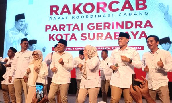 Tak Hanya Komitmen Menangkan Eri-Armuji, Gerindra Surabaya Siap Kawal Pemerintahan ke Depan