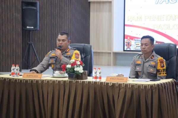 Kapolres Dumai Pimpin Langsung Rapat Internal dan Tactical Floor Game