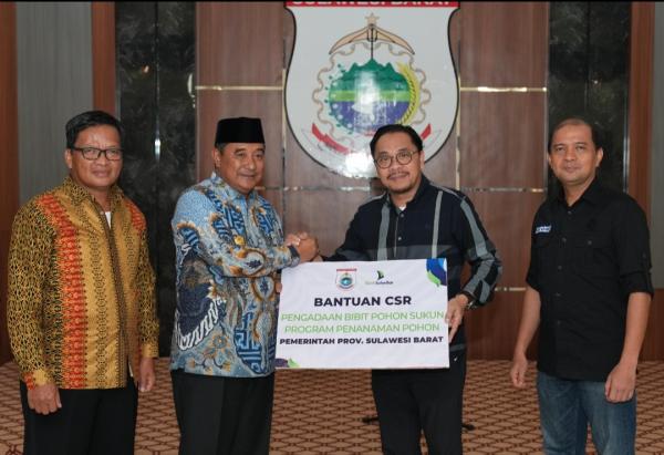 Pemprov Sulbar Terima CSR Bantuan Bibit dari Bank Sulselbar