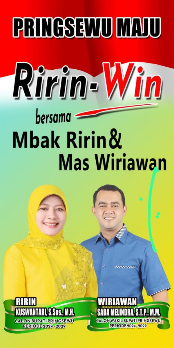 Ketua Perindo Pringsewu: Optimis Ririn-Wiriawan Menang Satu Putaran