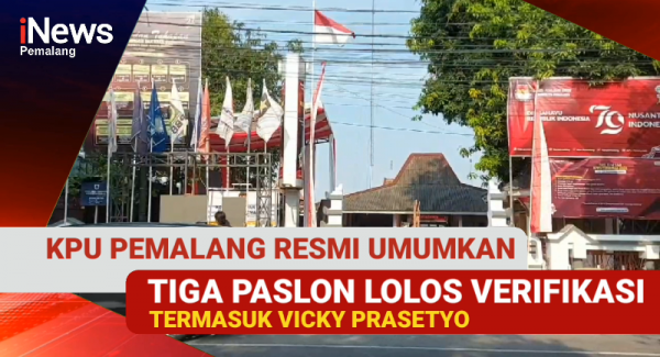 Video: KPU Umumkan Tiga Paslon Lolos Verifikasi Ikut Pilkada Pemalang, Termasuk Vicky Prasetyo