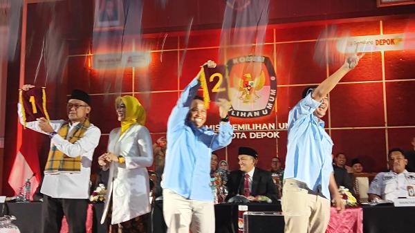 Imam-Ririn Nomor 1, SS-Chandra Nomor 2: Hasil Pengundian Paslon Pilkada Depok 2024