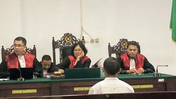 Terdakwa Andika Tuasalamony Jalani Sidang Penganiayaan Perawat RS Bhayangkara Ambon