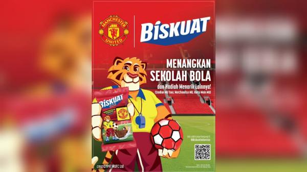 Dukung Pengembangan Potensi Anak Indonesia, Biskuat Berkolaborasi bersama Manchester United