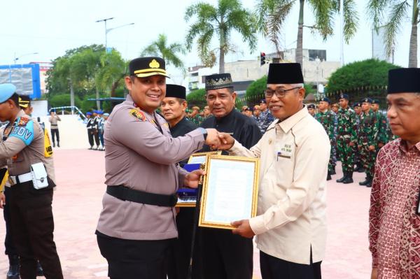 Dihadiri PJS Walikota, Kapolres Dumai Pimpin Langsung Apel Kesiapsiagaan Pengamanan Pilkada