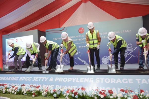 PT Polytama Resmi Lakukan Groundbreaking EPCC Jetty dan Propylene Storage Tan