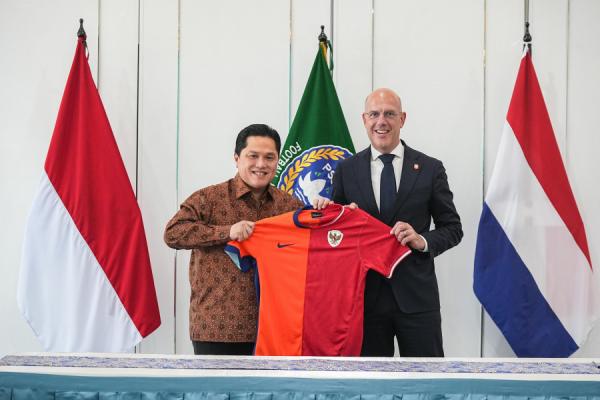 Erick Thohir Sambut Kerjasama PSSI dan KNVB, Fokus Tingkatkan Prestasi Sepak Bola Indonesia