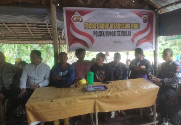 Polsek Sungai Sembilan Adakan FGD di Masyarakat, Guna Dapat Memperkuat Kerjasama