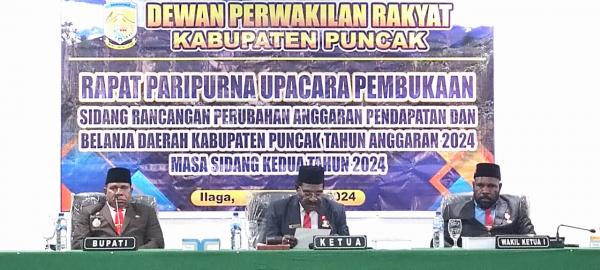 DPRD Puncak Tetapkan APBD Perubahan Tahun 2024