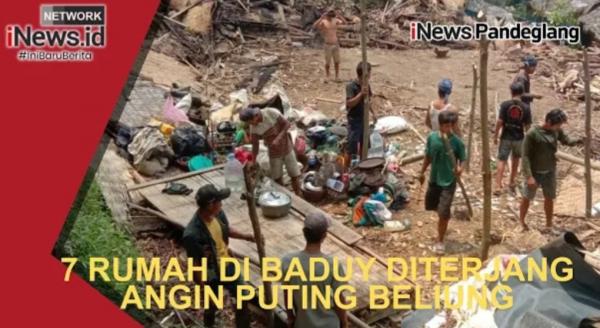 Bencana di Lebak: Angin Puting Beliung Hancurkan Rumah Adat Baduy